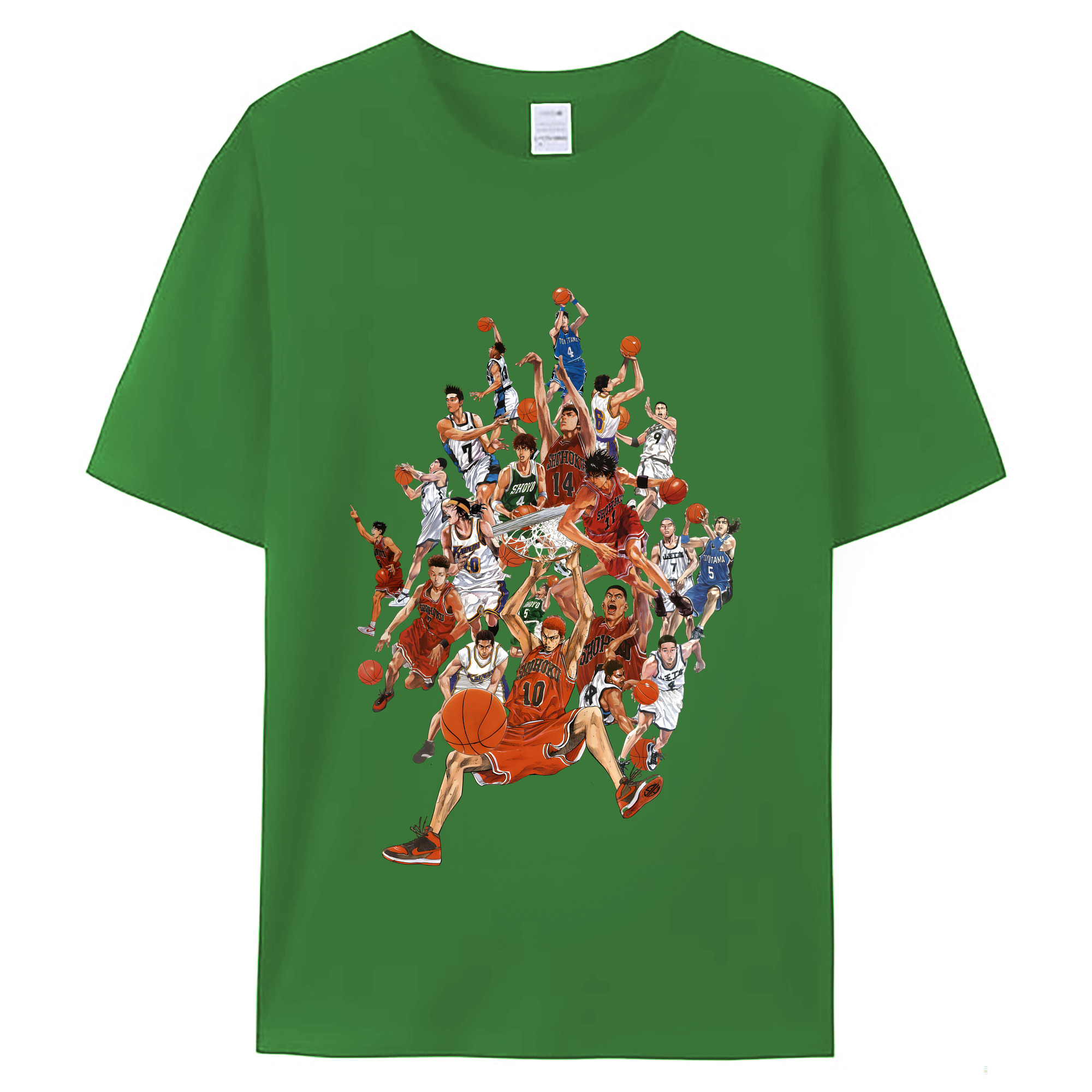 （画像用） SLAM DUNK／スラムダンク レディースカジュアルプリントTシャツ（綿100％）